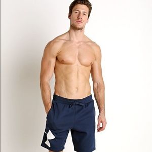 UA Rival Fleece Logo Sweatshort Academy/White